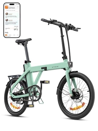 ENGWE Velo Electrique Homme-vélo électrique Batterie 36V 9.6Ah jusqu'à 80 km, vélos électriques Moteur 250W Max 25km/h, Velo Electrique Pliable Pneus 20 * 1,95 Pouces, P20 (Vert)