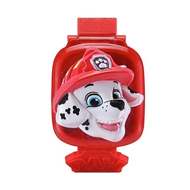 VTech - Pat' Patrouille Le Film, La Montre-Jeu Interactive de Marcus, Montre Enfant à Clapet avec Écran Animé, Bracelet Souple, 10 Cadrans, 4 Jeux, Cadeau Enfant de 3 Ans à 7 Ans - Contenu en Français