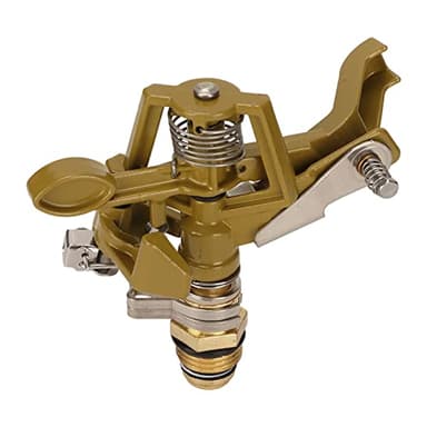 Arroseur Rotatif de Jardin en Alliage de Zinc, Tête d'Arrosage à 360 Degrés, Portée 15 M, Filetage G1/2, pour Pelouse et Terrasse