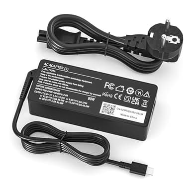 NATNO 90W USB-C Chargeur pour Dell Latitude 3400 3500 5300 5310 5320 5400 5420 5430 5480 5490 5280 5289 5290 5580 5590 7380 7390 7300 2in1 XPS LA90PM170 DA90PM170 Ordinateur Portable Alimentation