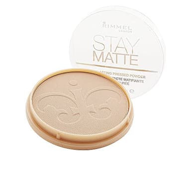 Rimmel Poudre Matifiante Stay Matte, Anti-brillance, Fini mat et naturel, 006 Warm Beige, 14g
