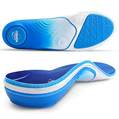 PCSsole Semelles Orthopédiques Nouvelle Génération - Support d'Arche Intensité Élevée 110kg+ pour Fasciite Plantaire, Pronation, Pieds Plats et Douleur au Talon | Maximales Amorti & Confort