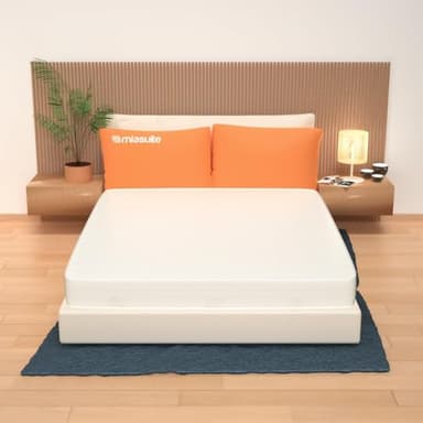 Matelas 90 x 200 cm pour lit Simple, Hauteur 14 cm, en waterfoam, Tissu Aloe Vera, indéformable, hypoallergénique et Anti-acariens, rigidité Moyenne. Modèle : Plus H14