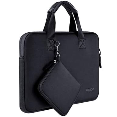 HSEOK 13-13,3 Pouces Housse pour MacBook Pro 14" M5/M4/M3/M2/M1 et Tous Les modèles de MacBook Air/Pro 13", XPS 13/14, Étanche Sac pour Ordinateur Portable avec Petite Pochette,B02K01