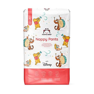 Marque Amazon - Mama Bear Disney Couches Culottes, Taille 5 (12-17 kg), Blanc, 70 Unités (lot de 1)