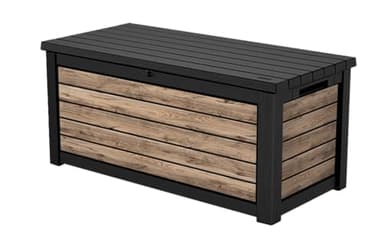 Keter Coffre de rangement jardin 630L - Collection Signature - Aspect bois Douglas