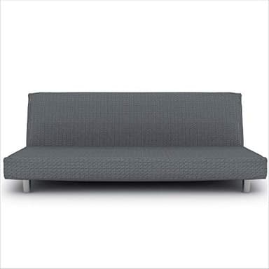 Eiffel Textile Nimes Housse pour Banquette, Coton, Gris, Click-Clack, 160 x 195 x 2 cm