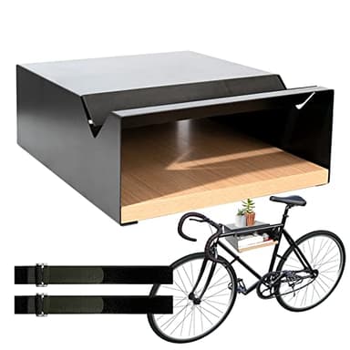 MOSHAY Support mural pour vélo en bois d'aluminium – Support de vélo pour vélo de route, vélo de gravier, vélo de tourisme – Support de vélo mural pour rangement intérieur pour garage, salon