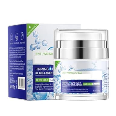 Crème de Collagène pour le Visage, Crème Hydratante Collagène, Creme Hydratante Visage Collagene et Acide Hyaluronique, Crème pour le Visage Anti-âge Hydratante Jour et Nuit au Collagène