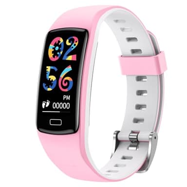 Montre Connectée Enfant Sport Smartwatch - 0.96" Connecté Bracelet Fille Garcon Fitness Tracker Activité avec Etanche Podomètre Tensiometre Moniteur de Sommeil Ecran Tactile Réveil pour Android iOS