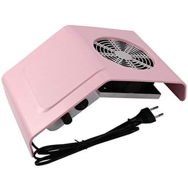 Geieold Nail Aspiration Collecteur de PoussièRe Ventilateur Aspirateur Manucure Machine Outils Art Manucure Salon Outils Rose EU Plug
