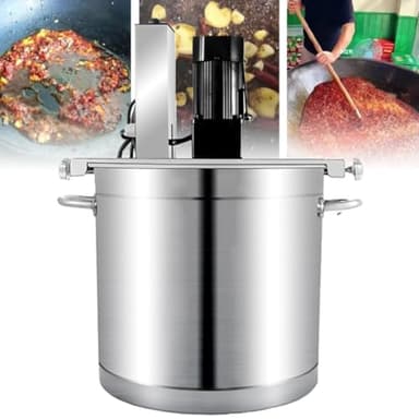 MQDLJSE Mélangeur Automatique 20L/25L en Acier Inoxydable pour Fondue, sauces et assaisonnements, idéal pour Les hôtels, Restaurants, usines agroalimentaires et la Cuisine Professionnelle.