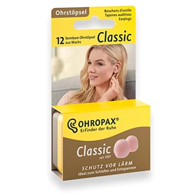 Ohropax - Bouchons d'Oreille - Emballage Présentation - 12 Pièces