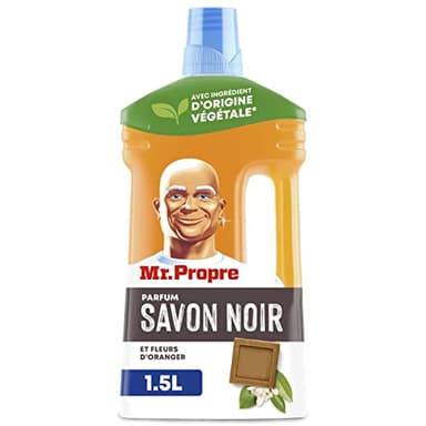 Mr. Propre Nettoyant Multi-Usages Sol Collection Tradition Fraîcheur Savon Noir Et Fleurs D'oranger 9x1.5L, Élimine Les Taches Et Les Odeurs, À Base D’extraits Naturels