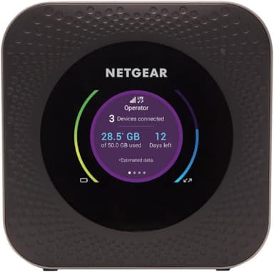 NETGEAR Routeur 4G SIM (MR1100), box 4G LTE, Routeur Mobile 4G WiFi Portable, Débit jusqu'à 1Gbit/s, Connexion WiFi jusqu'à 20 appareils, WiFi sécurisé, Compatible tous opérateurs