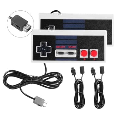 Binghe NES Manette pour Nintendo NES, Manette Classic Mini Edition de jeu NES avec NES-Interface et 3M Câble d'extension de Rallonge pour Nintendo Mini Jeux(2 pièces)