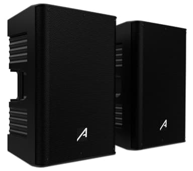 Audibax Freeport 215P - Lot de 2 Enceintes Passives 15" - Puissance 600W+600W - Enceintes Puissantes et Claires - Montage sur Pied ou au Sol - Grande Portabilité - Idéal pour Les Concerts