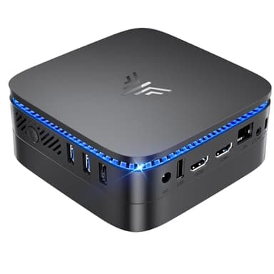 NiPoGi AK1 Plus Mini PC Alder Lake Ν95 (jusqu'à 3.4GHz,15W) 16 Go DDR4/1TB M.2 SSD Mini Ordinateur de Bureau,Tour PC 4K @60HZ HD Dual Display,2.4/5G WiFi,RJ45 Gigabit Ethernet, BT4.2,VESA pour Bureau