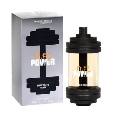 JEANNE ARTHES - Eau de Toilette Homme - Fuel Power - Floral et Frais - Ambre & Patchouli - Fabriqué en France à Grasse - Cadeau homme - 100 ml