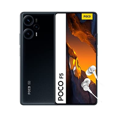 POCO F5 5G - Écran AMOLED 120Hz, Batterie 5000mAh 67W, Triple Caméra 64MP, 12+256Go, Noir (Version Française + 2 ans de garantie)