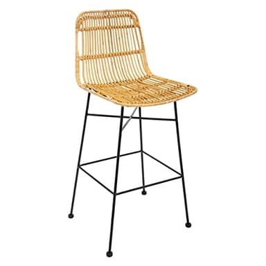 Atmosphera - Chaise de Bar Kubu - métal et rotin