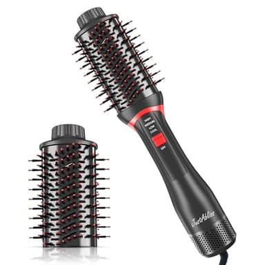 Brosse Chauffante Brushing Soufflante -1200W- Cheveux longs ou mi longs - One Step - Sèche, Lisse & Donne du Volume – Hair Dryer Styler avec Technologie Ionique & Céramique- Lisseur & Volumisante