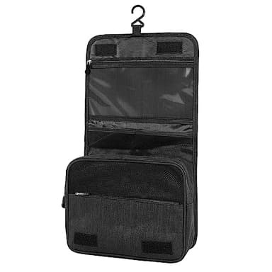 AiQInu Trousse de Toilette, Pliable Grande Trousse de Toilette Voyage pour Hommes et Femmes,Multifonction Imperméable Sac Cosmétique Organisateur de Voyage avec Crochets