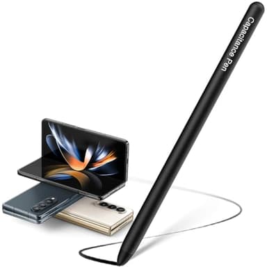 Stylet pour Galaxy Z Fold7/Fold6/S25 Ultra, S Pen Fin en métal, Stylus Pens de Remplacement Noir pour Tablet Samsung-7.3MM