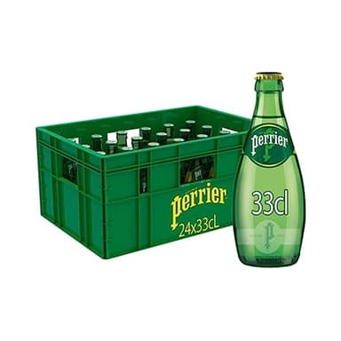 Perrier - Eau minérale naturelle gazeuse (verre) -24x33 cl