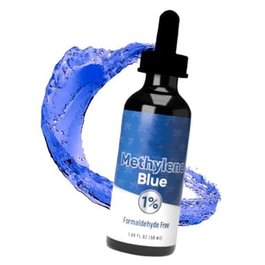 Gouttes bleues de méthylène avec compte-gouttes, améliore la concentration et la mémoire, haute pureté, 60 ml (1)