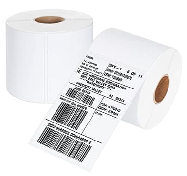 ilauke Lot de 1000 étiquettes d'expédition imperméables et thermiques de 100 mm x 150 mm - Compatibles avec la plupart des imprimantes thermiques de bureau