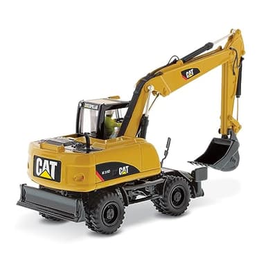 Diecast Masters 85171c - Pelle sur pneus Caterpillar M316D, échelle 1:50, env. 16,9 x 5,6 x 7 cm, dès 14 Ans, Jaune