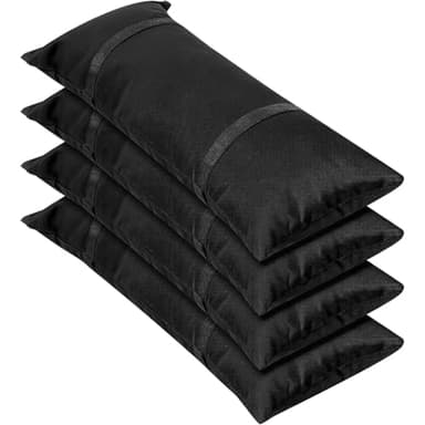 YFNVH Lot de 4 Sacs de Sable Remplissables 25 kg, Sacs de Poids pour Pied de Parasol, Sacs de Sable Résistants pour Mobilier de Jardin, Trampoline et Parasol Déporté