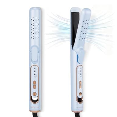 Arasyloen Lisseur Boucleur Cheveux 2 en 1 avec Air Froid, 5 Niveaux de Température (140-220°C), Stylage Rapide Fer à Lisser pour Boucles | Lisseur et Boucleur 2 en 1