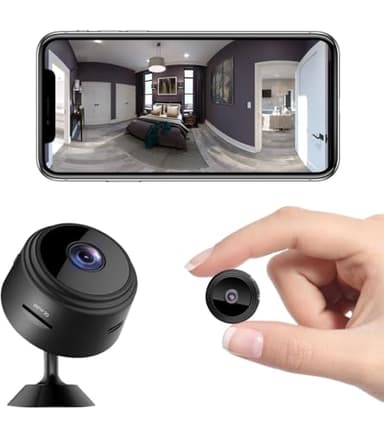 Camera Espion WiFi 1080P Mini Caméra de Surveillance Interieur/extérieur sans Fil avec Enregistrement Micro Cachée Camera Espion a Distance Discrete Enregistreur Spy Cam Invisible Detecteur Mouvement