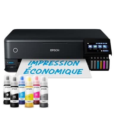 Imprimante photo A3+ EcoTank ET-8550 avec réservoir d’encre et Wi-Fi
