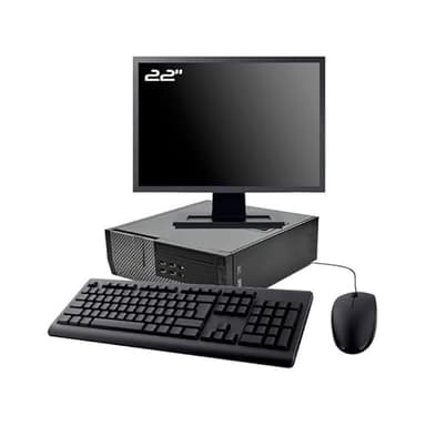 PC Bureau Reconditionné i5 16Go RAM 240Go SSD WiFi Windows 11 + Écran 22" + Clavier & Souris | Ordinateur Fixe Complet Prêt à l’Emploi | PC Économique pour Bureautique & Internet (240, Go, 16, Go)