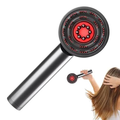 Brosse de massage du cuir chevelu - Dispositif à l'huile vibrante, outil de croissance électrique | Peigne de luminothérapie à la luminaire rouge portable pour la relaxation Circulation Palinies sévèr