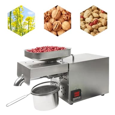 Machine Automatique d'extraction d'huile avec Contrôle Numérique de la Température Presse à Huile Expulseur d'huile Automatique pour Graines Oléagineuses à Haute Teneur en Huile (25%+)