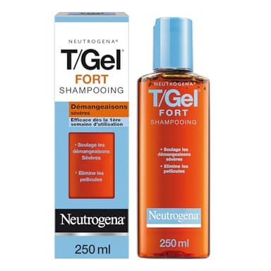 Neutrogena – Shampoing T/Gel Fort (flacon de 250 ml) – Shampooing anti-démangeaisons sévères et anti-pelliculaire – Efficace dès la 1ère semaine d'utilisation