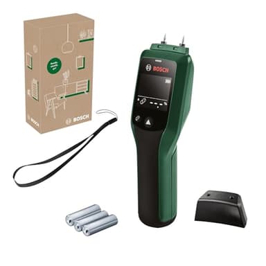 Bosch Humidimètre UniversalHumid (résultats précis grâce à la sélection du groupe de bois et aux témoins lumineux LED pour une interprétation facile, dans boîte carton pour e-commerce)