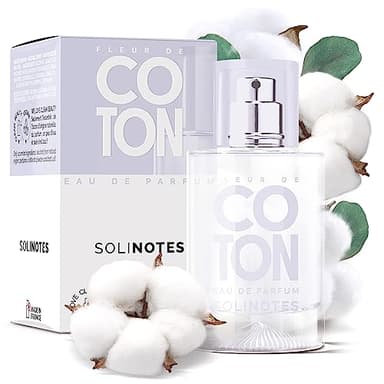 Parfum Femme SOLINOTES Coton - Eau De Parfum | Fragrance Florale et Apaisante - Cadeau Parfait pour Elle - 50 ml