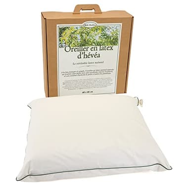 Oreiller en Latex Naturel d'Hévéa - 60 x 60 cm