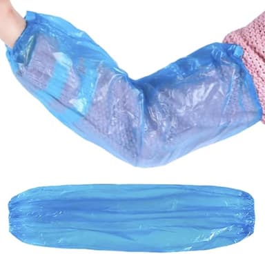 KIBERTIC – 100 PCS Manchette Jetable de Protection, Manchon Jetable, Protection Bras, Manchette Tatouage, Élastique pour Bras, Protection Avant Bras, Cache Tatouage, Manchette de Protection Tatouage