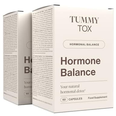 Estrogene Hormone Femme - Détoxification des Œstrogènes avec Iode, Angélique Chinoise, Varech, Chlorella, Mélisse & Vitamine B6 - Cure de 2 Mois, Hormone Balance TummyTox