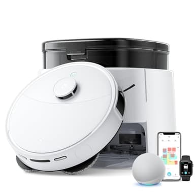 Lefant M3 Robot Aspirateur Laveur 12 000 Pa, Station Multifonctionnelle, Double Serpillière Rotative 200 TR/Min, Navigation dToF, Évitement d'obstacles PSD, 220min, 30 réglages de Niveau d'eau