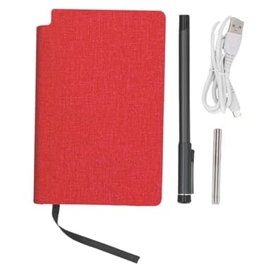 FAUOSWUK Smart Stylo et Carnet Numérique, Note de Note de Carnet de Stylo Intelligent Prise BT 5.0 avec Smart Pen et OCR Text Reconnaissance Compatible avec la Tablette de Téléphone (Texture de Lin