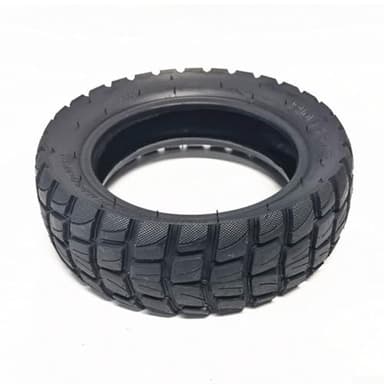 Pneu en caoutchouc et chambre à air 25,4 cm 80/65-6 tout-terrain pour trottinette électrique - Meilleure adhérence et résistance à l'usure pour une utilisation prolongée (pneu extérieur)