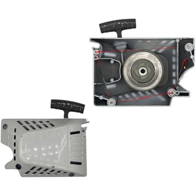 Démarreur de tronçonneuse en aluminium épais avec cordon de traction facile à démarrer, compatible avec les modèles 5200 5800