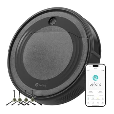 Lefant Aspirateur Robot 4500Pa d'Aspiration, Mini Robot Aspirateur, Évitement Précis des Obstacles, Anti-Enchevêtrement Idéal pour Poils d'animaux, Cheveux et Sols Durs, Contrôle par App/Alexa, M310